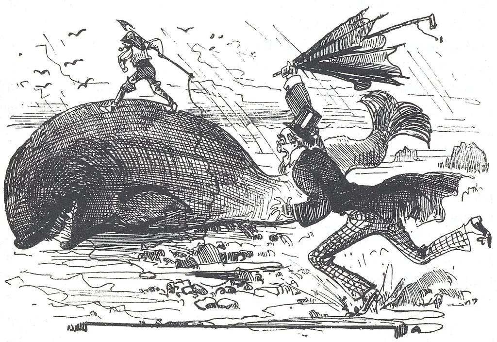 An illustration from Albert Robida - Voyages très extraordinaires de Saturnin Farandoul, 1879 page 076, 1879