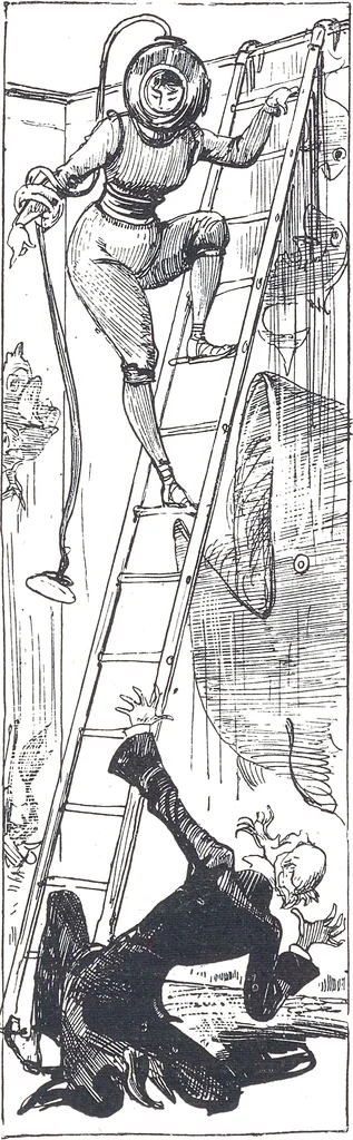 An illustration from Albert Robida - Voyages très extraordinaires de Saturnin Farandoul, 1879 page 086, 1879