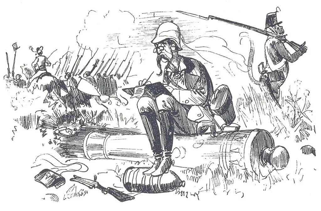 An illustration from Albert Robida - Voyages très extraordinaires de Saturnin Farandoul, 1879 page 092, 1879