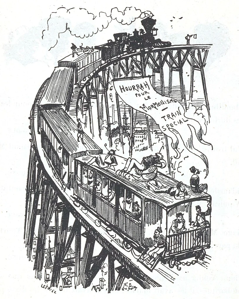 An illustration from Albert Robida - Voyages très extraordinaires de Saturnin Farandoul, 1879 page 178, 1879