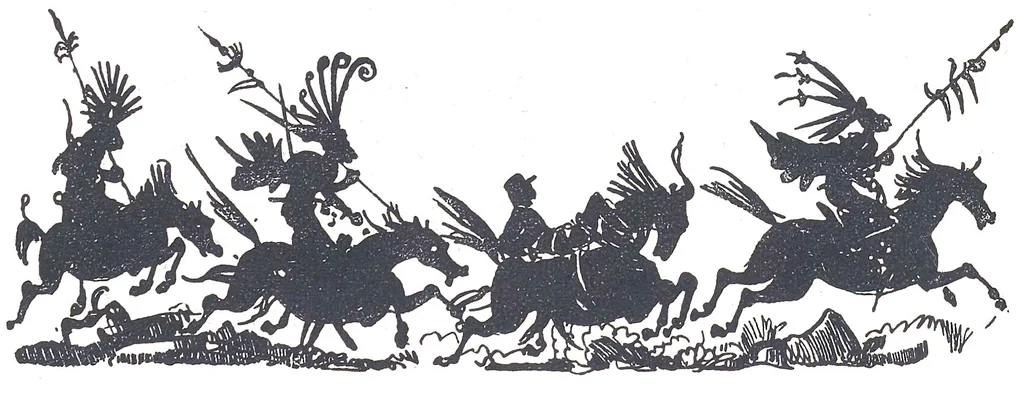 An illustration from Albert Robida - Voyages très extraordinaires de Saturnin Farandoul, 1879 page 187, 1879