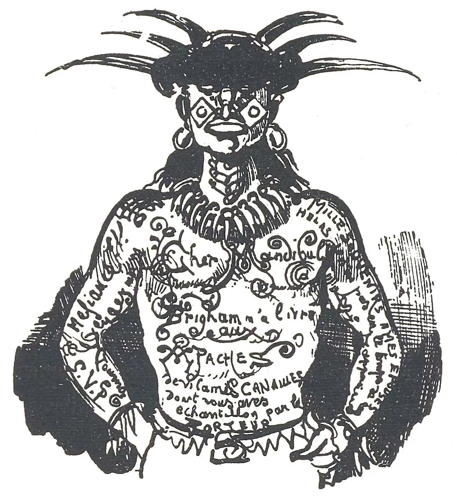 An illustration from Albert Robida - Voyages très extraordinaires de Saturnin Farandoul, 1879 page 190, 1879