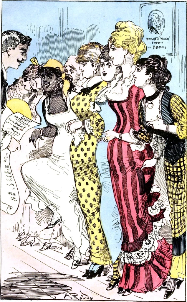 An illustration from Albert Robida - Voyages très extraordinaires de Saturnin Farandoul, 1879 page 192, 1879