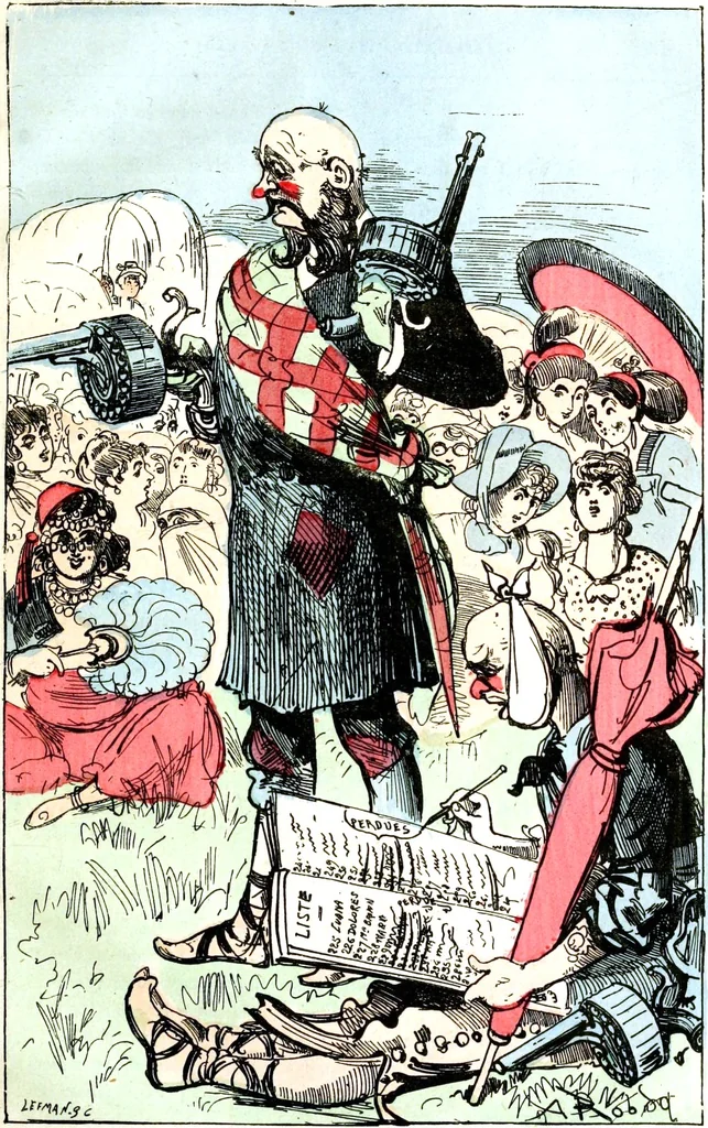 An illustration from Albert Robida - Voyages très extraordinaires de Saturnin Farandoul, 1879 page 256, 1879