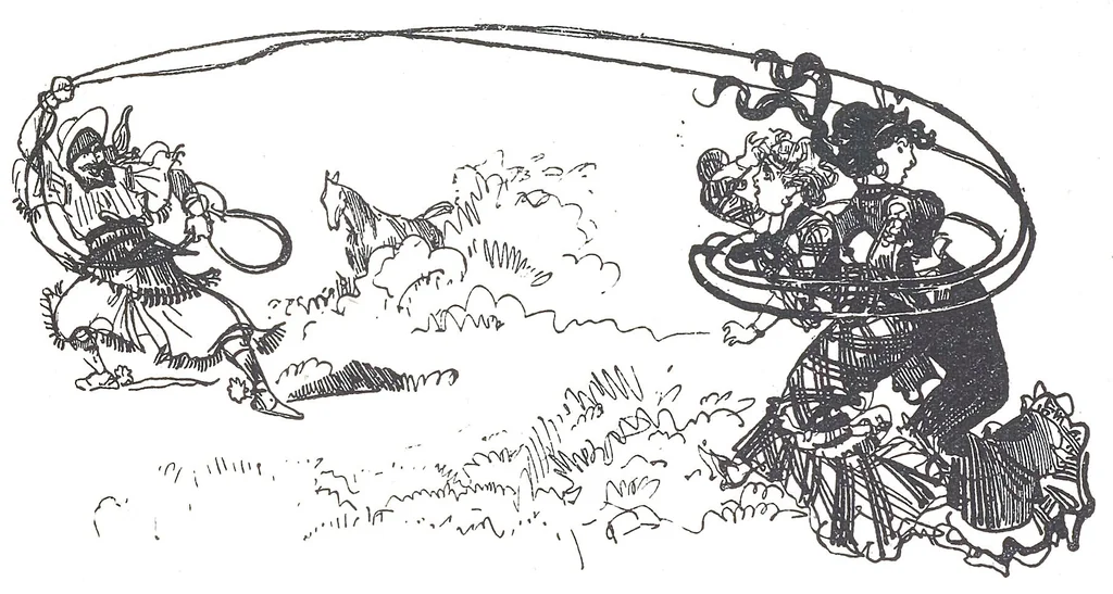 An illustration from Albert Robida - Voyages très extraordinaires de Saturnin Farandoul, 1879 page 246, 1879