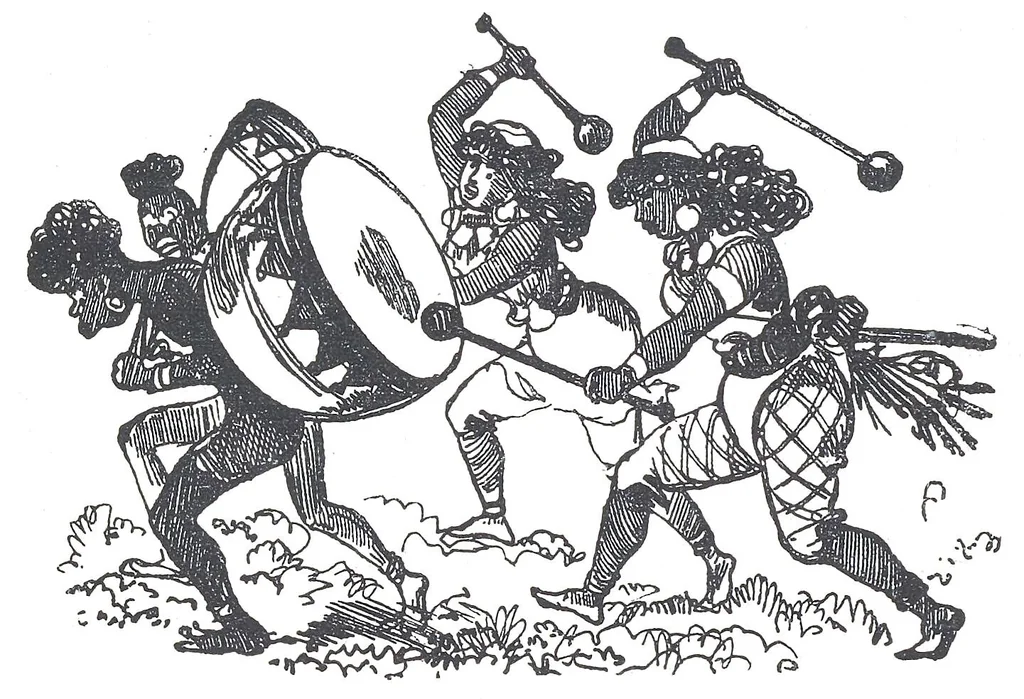 An illustration from Albert Robida - Voyages très extraordinaires de Saturnin Farandoul, 1879 page 362, 1879