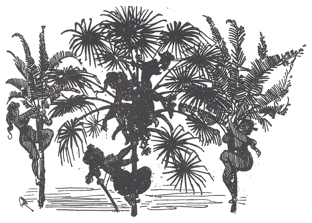 An illustration from Albert Robida - Voyages très extraordinaires de Saturnin Farandoul, 1879 page 370, 1879