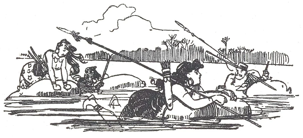 An illustration from Albert Robida - Voyages très extraordinaires de Saturnin Farandoul, 1879 page 374, 1879