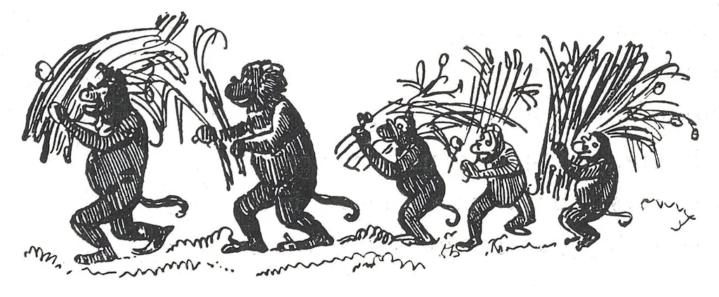 An illustration from Albert Robida - Voyages très extraordinaires de Saturnin Farandoul, 1879 page 397, 1879