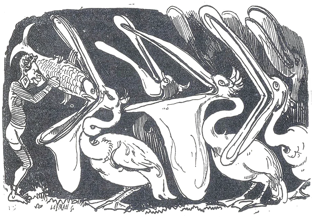 An illustration from Albert Robida - Voyages très extraordinaires de Saturnin Farandoul, 1879 page 404, 1879
