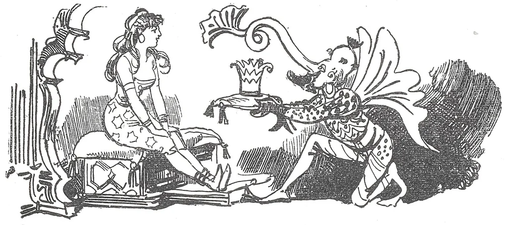 An illustration from Albert Robida - Voyages très extraordinaires de Saturnin Farandoul, 1879 page 486, 1879