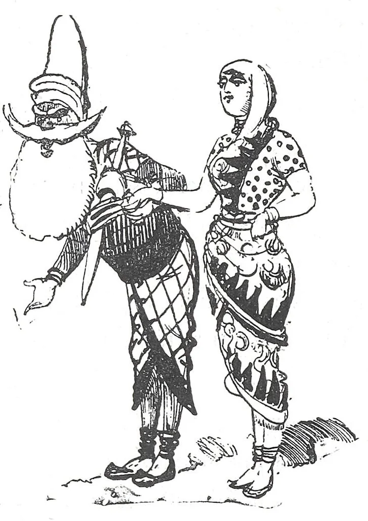 An illustration from Albert Robida - Voyages très extraordinaires de Saturnin Farandoul, 1879 page 554, 1879