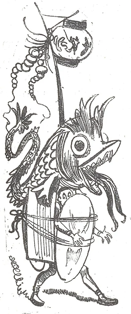 An illustration from Albert Robida - Voyages très extraordinaires de Saturnin Farandoul, 1879 page 562-1, 1879