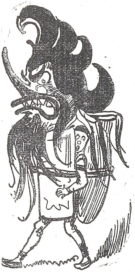An illustration from Albert Robida - Voyages très extraordinaires de Saturnin Farandoul, 1879 page 562-2, 1879