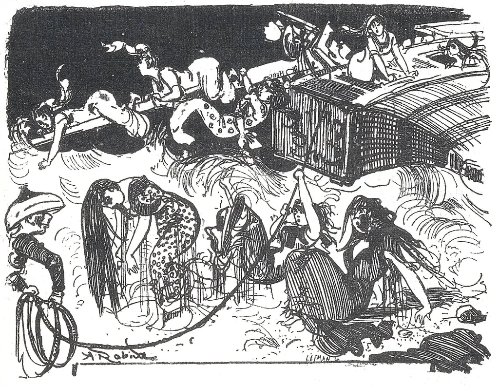 An illustration from Albert Robida - Voyages très extraordinaires de Saturnin Farandoul, 1879 page 628, 1879