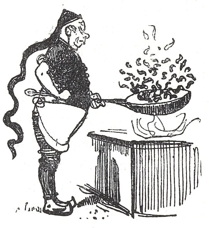 An illustration from Albert Robida - Voyages très extraordinaires de Saturnin Farandoul, 1879 page 630, 1879