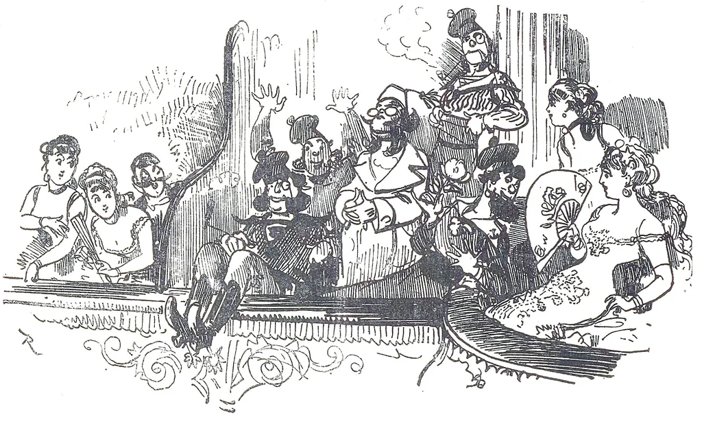 An illustration from Albert Robida - Voyages très extraordinaires de Saturnin Farandoul, 1879 page 650, 1879