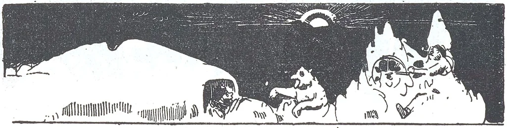An illustration from Albert Robida - Voyages très extraordinaires de Saturnin Farandoul, 1879 page 694-3, 1879