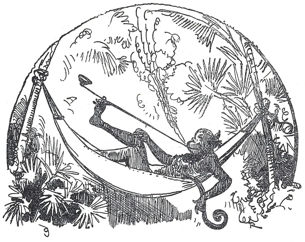 An illustration from Albert Robida - Voyages très extraordinaires de Saturnin Farandoul, 1879 page 815, 1879