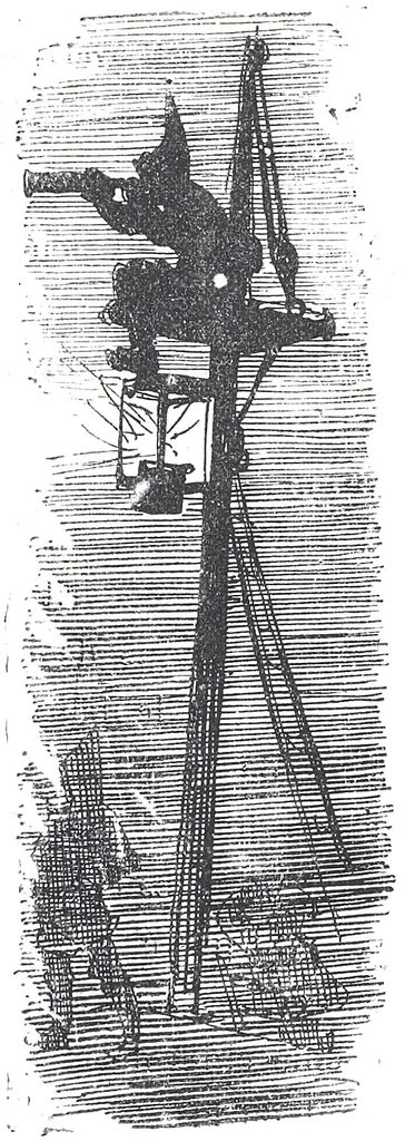 An illustration from Albert Robida - Voyages très extraordinaires de Saturnin Farandoul, 1879 page 755, 1879