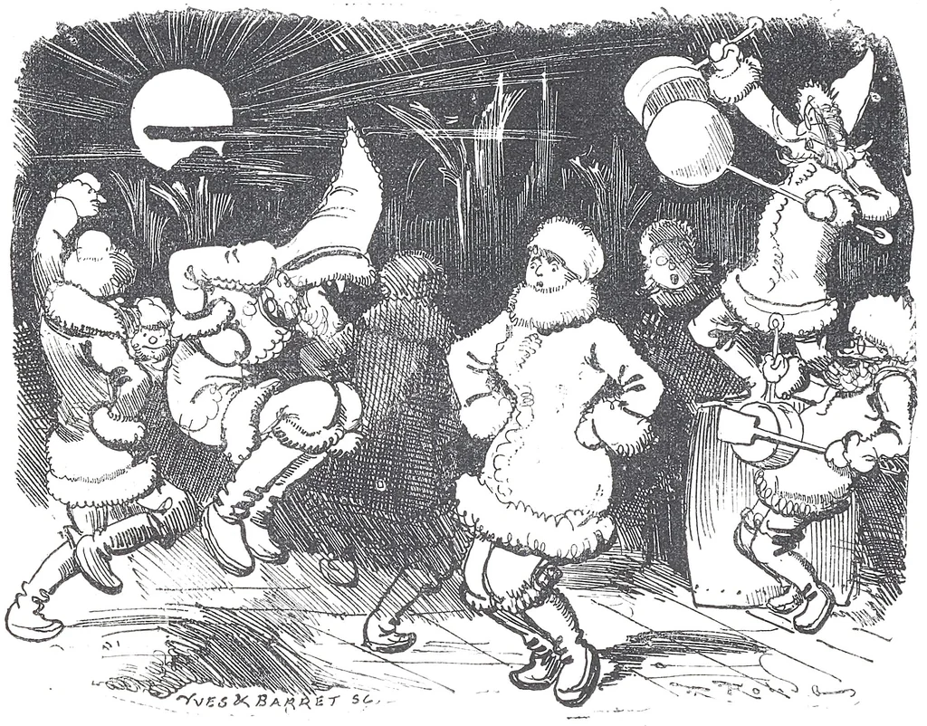 An illustration from Albert Robida - Voyages très extraordinaires de Saturnin Farandoul, 1879 page 756, 1879