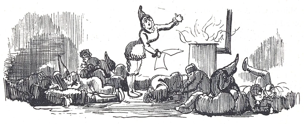 An illustration from Albert Robida - Voyages très extraordinaires de Saturnin Farandoul, 1879 page 770, 1879