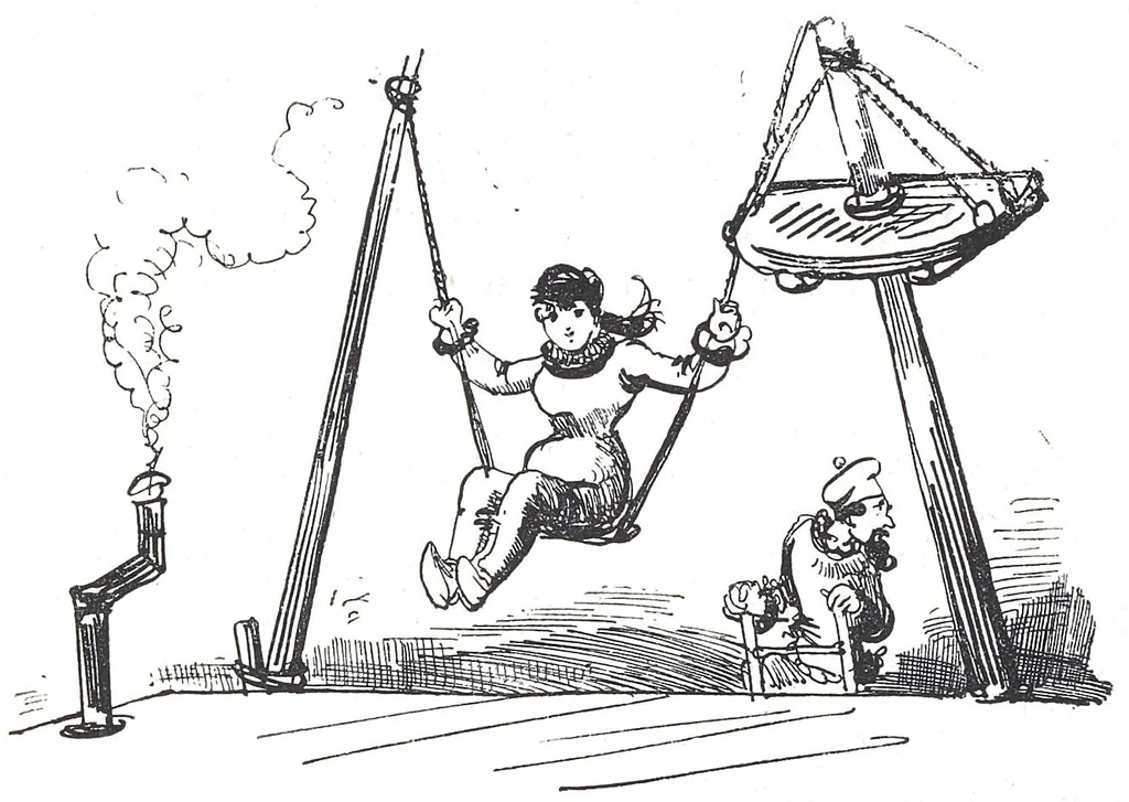 An illustration from Albert Robida - Voyages très extraordinaires de Saturnin Farandoul, 1879 page 782, 1879