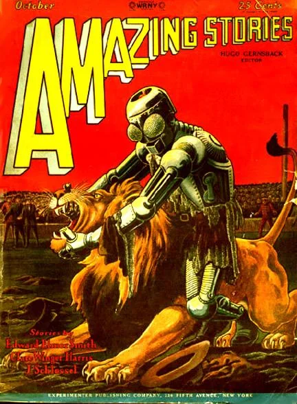 An illustration from Amazing stories 192810, 1928