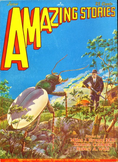 An illustration from Amazing stories 192906, 1929