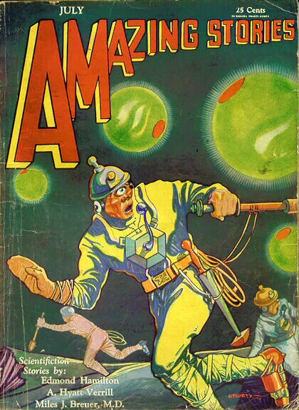 An illustration from Amazing stories 193007, 1930