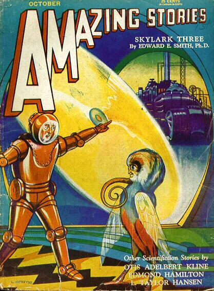 An illustration from Amazing stories 193010, 1930