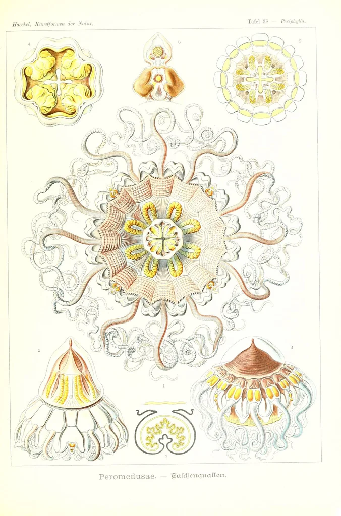 An illustration from Kunstformen der Natur (Tafel 38) (6197319245), 1904