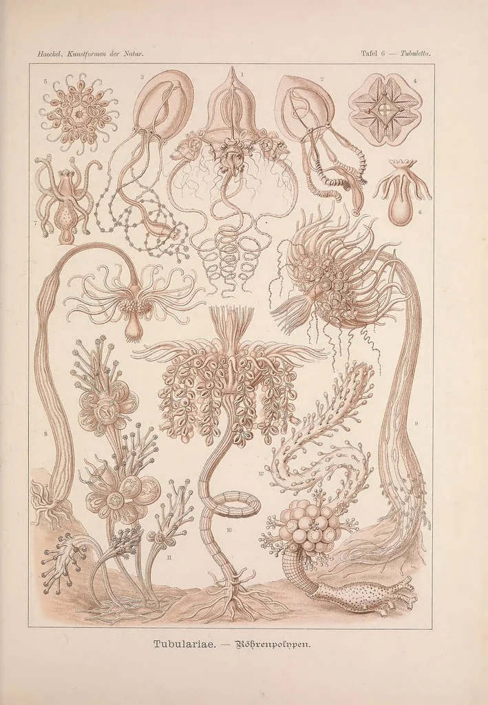 An illustration from Kunstformen der Natur (Tafel 6) BHL47388006, 1899