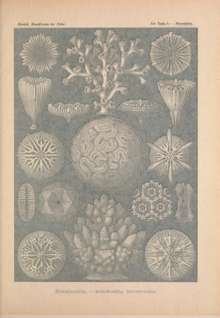 An illustration from Kunstformen der Natur (Tafel 9) BHL47387994, 1899