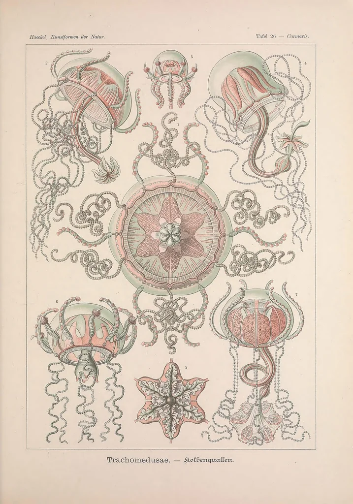 An illustration from Kunstformen der Natur (Tafel 26) BHL47388095, 1899