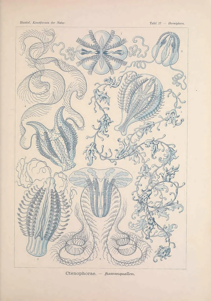 An illustration from Kunstformen der Natur (Tafel 27) BHL47388099, 1899