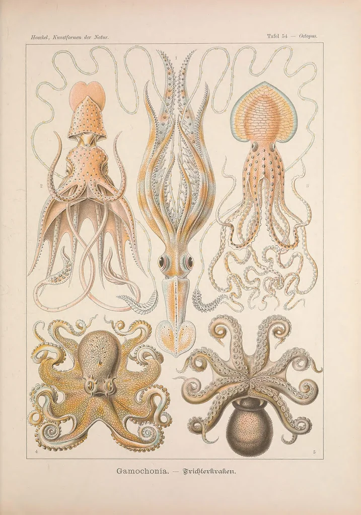 An illustration from Kunstformen der Natur (Tafel 54) BHL47388247, 1899