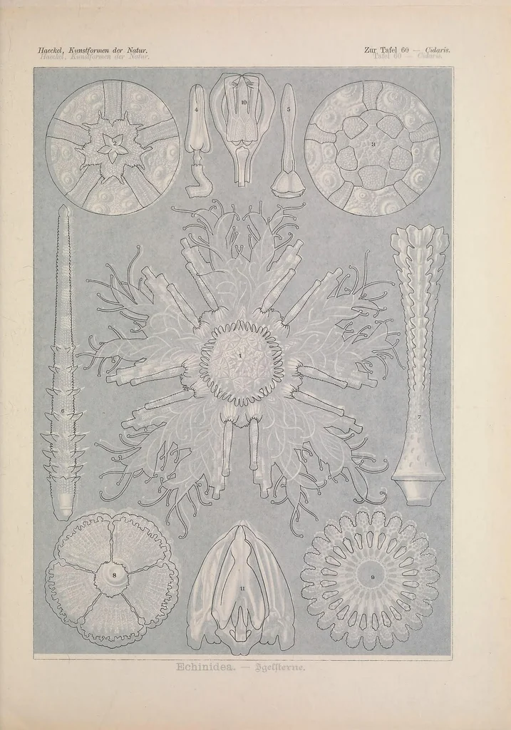 An illustration from Kunstformen der Natur (Tafel 60) BHL47388277, 1899