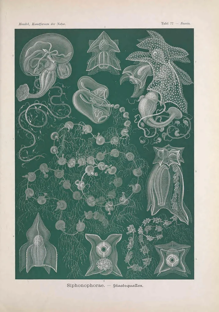An illustration from Kunstformen der Natur (Tafel 77) BHL47388369, 1899