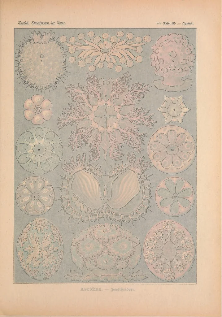 An illustration from Kunstformen der Natur (Tafel 85) BHL47388415, 1899