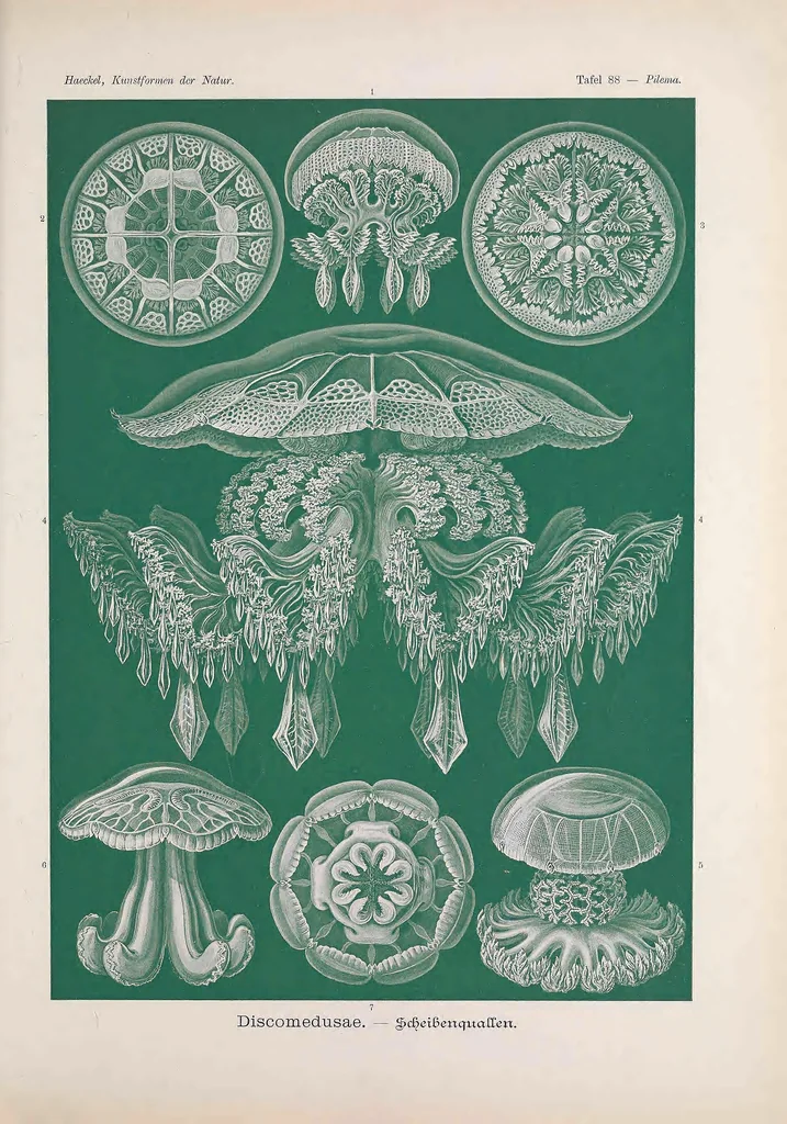 An illustration from Kunstformen der Natur (Tafel 88) BHL47388431, 1899