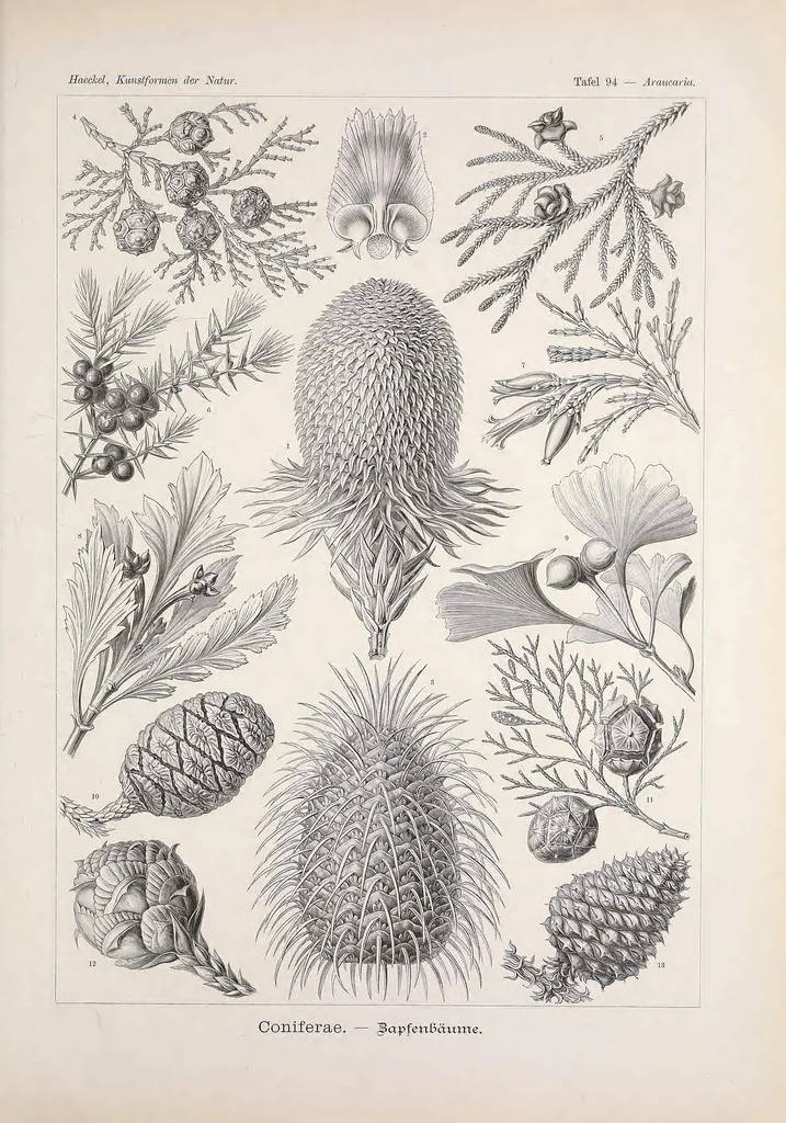 An illustration from Kunstformen der Natur (Tafel 94) BHL47388467, 1899