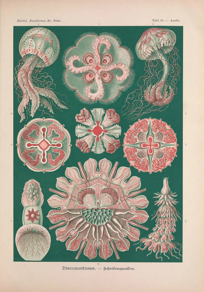 An illustration from Kunstformen der Natur (Tafel 98) BHL47388487, 1899