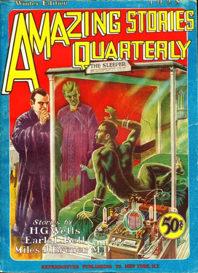 An illustration from Amazing stories quarterly 1928win, 1928