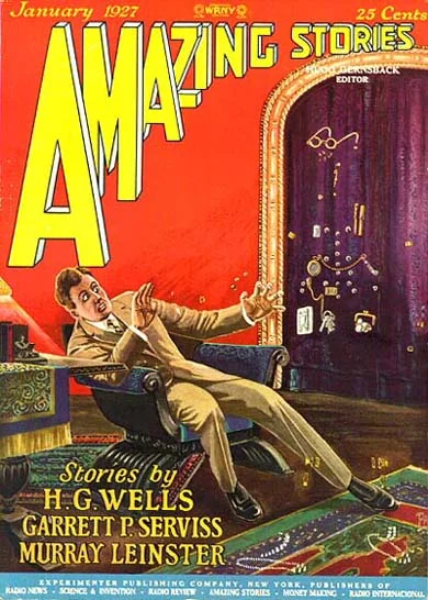 An illustration from Amazing stories 192701, 1926