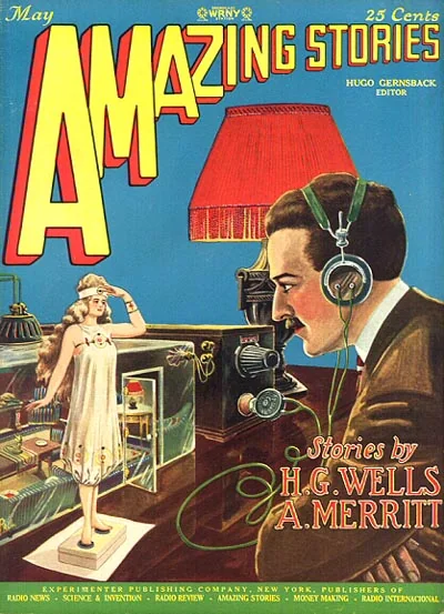 An illustration from Amazing stories 192705, 1927