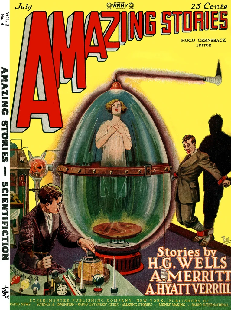An illustration from Amazing stories 192707, 1927