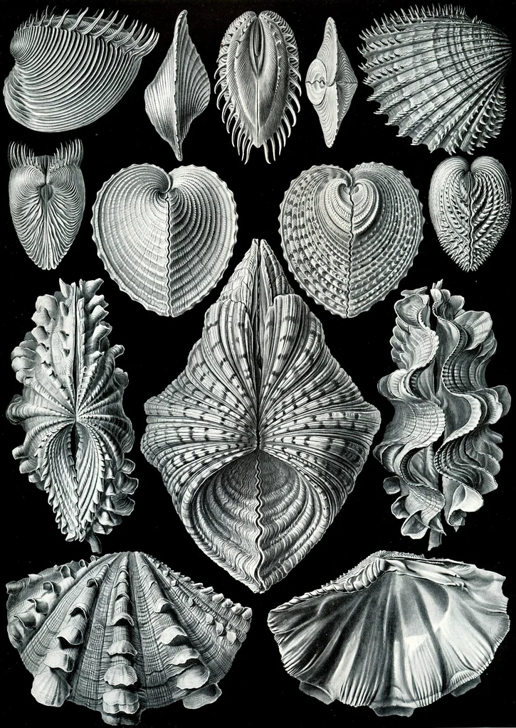 An illustration from Haeckel Acephala, 1904