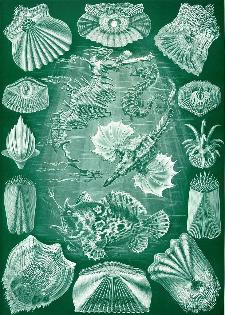 An illustration from Haeckel Teleostei, 1904