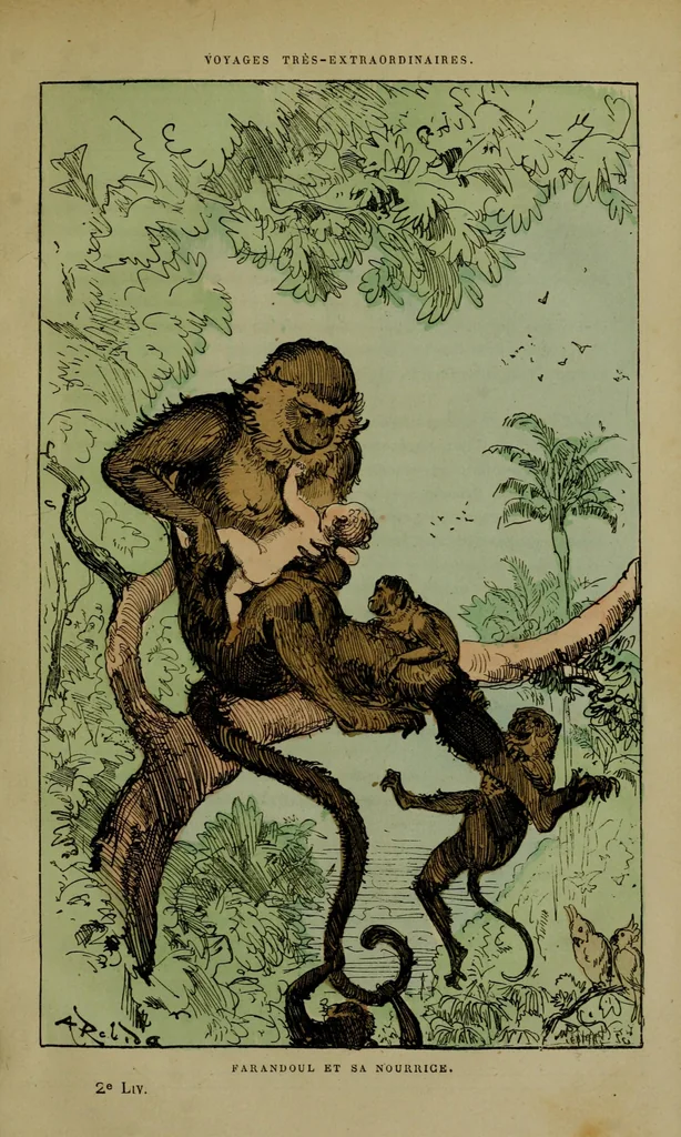 An illustration from Farandoul et sa nourrice, 1879